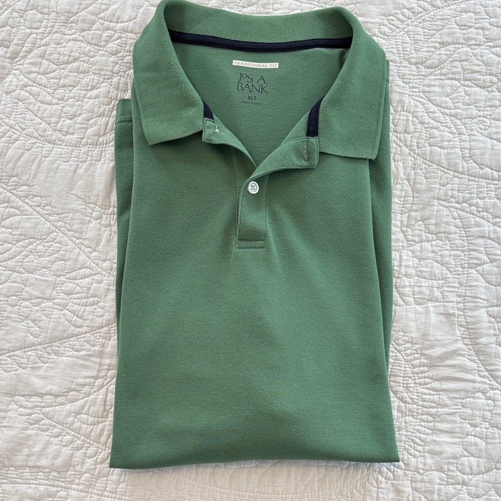 Jos. A. Bank Forest Green Polo Shirt (XL/ T).